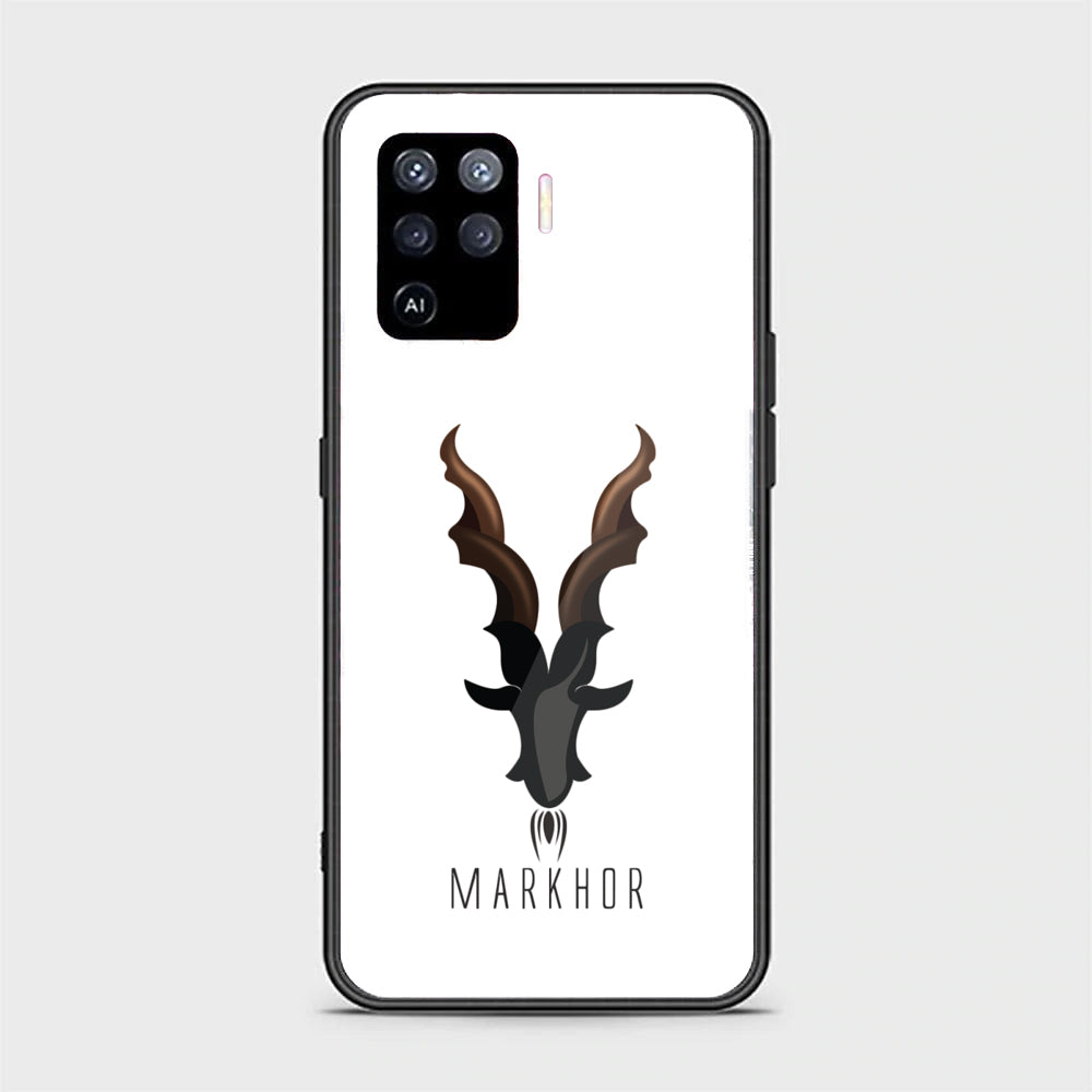 Oppo A94 - Markhor  Series - Premium Printed Glass soft Bumper shock Proof Case