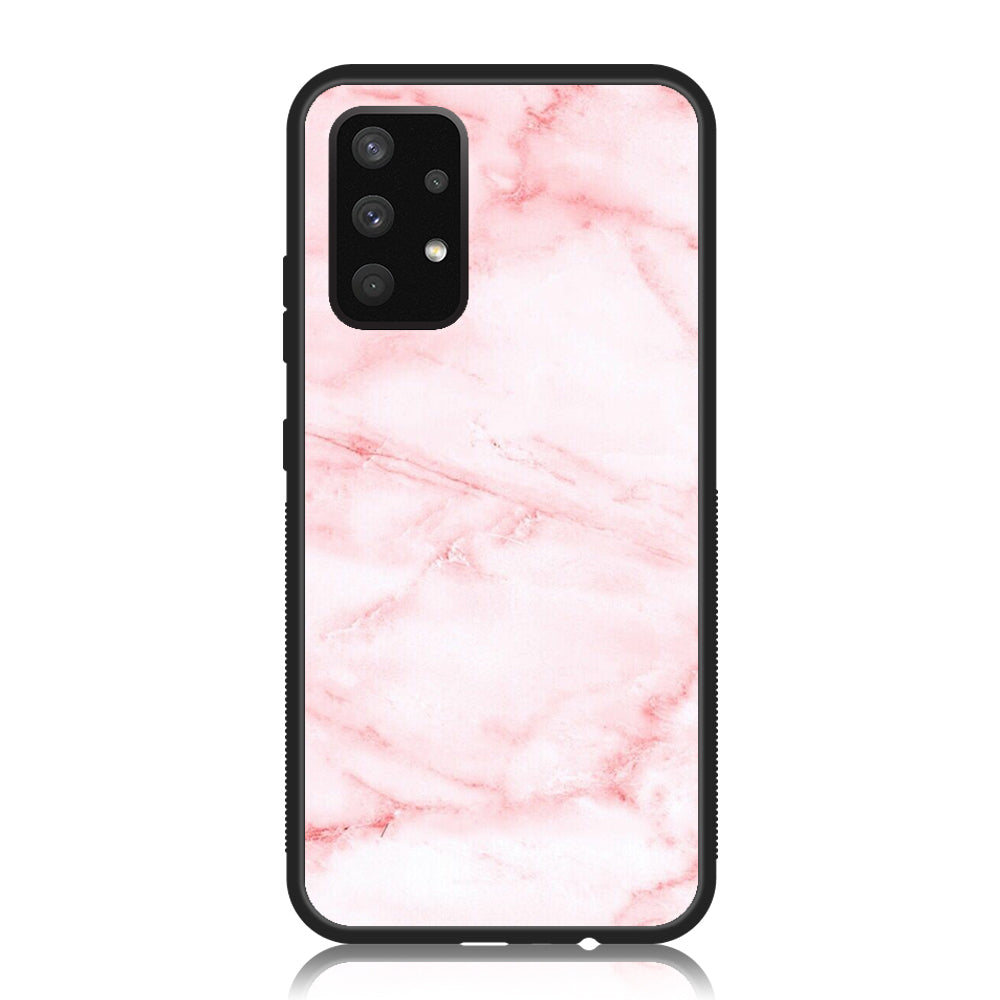 Samsung Galaxy A13 - Pink Marble Series - Premium Printed Glass soft Bumper shock Proof Case