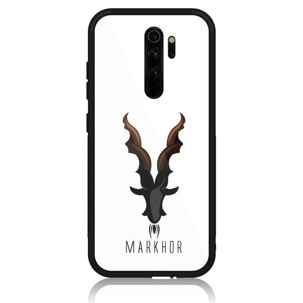 Xiaomi Redmi Note 8 Pro - Markhor  Design 2 - Premium Printed Glass soft Bumper shock Proof Case CS-15445