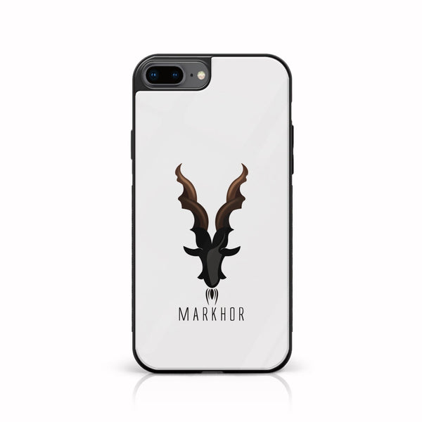 iPhone 7 Plus - Markhor Design 2 - Premium Printed Glass soft Bumper shock Proof Case CS-17582