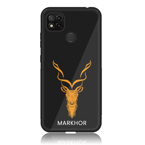 Xiaomi Redmi 9C/10A - Markhor Design 3 - Premium Printed Glass soft Bumper shock Proof Case CS-21084