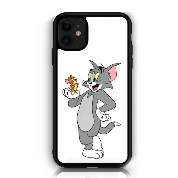 iPhone 11 Cartoon Design 3 Premium Printed Glass soft Bumper shock Proof Case CS-19537