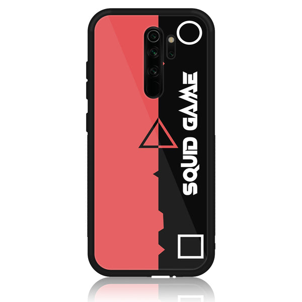 Redmi Note 8 Pro - Squid Game Design 3  - Premium Printed Glass soft Bumper shock Proof Case  CS-27060