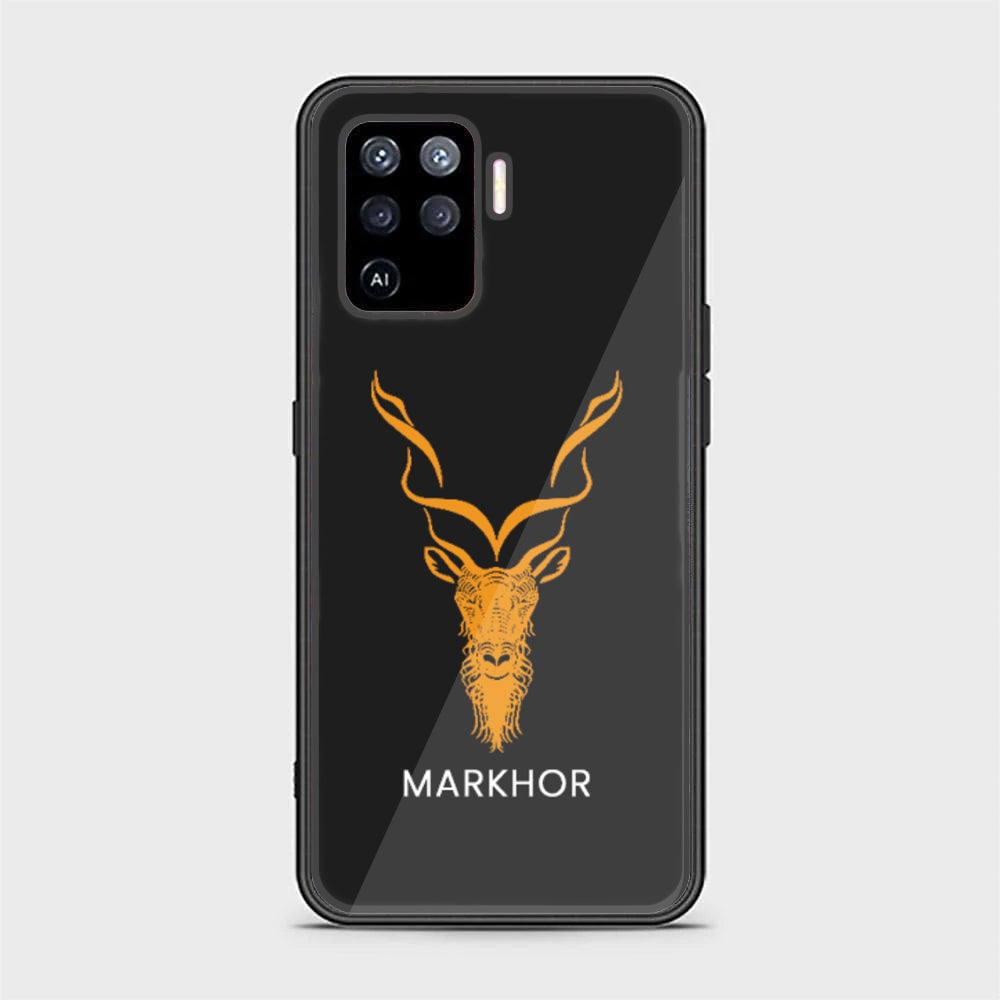 Oppo A94 - Markhor  Series - Premium Printed Glass soft Bumper shock Proof Case