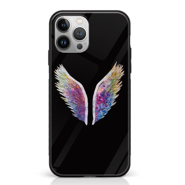 iPhone 12 Pro - Angel Wings  Design 3 - Premium Metal Printed soft Bumper shock Proof Case  CS-30020