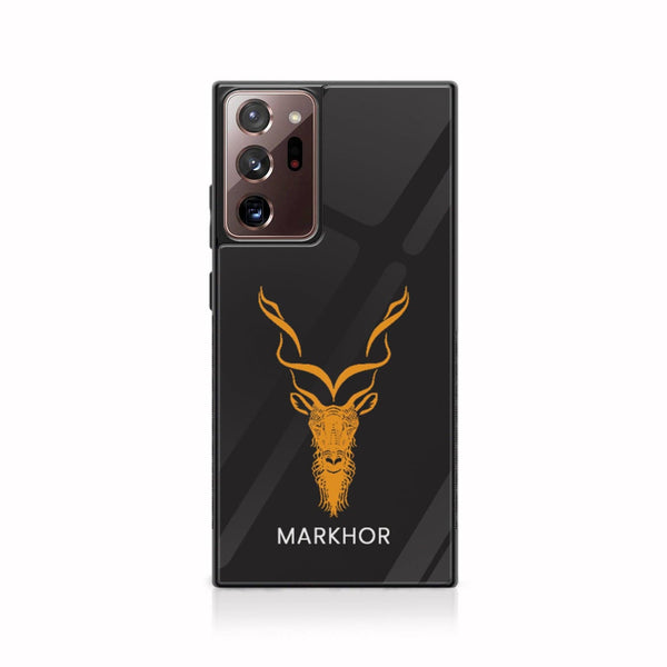 Galaxy Note 20 Ultra - Markhor Design 4 - Premium Printed Glass soft Bumper shock Proof Case CS-18443