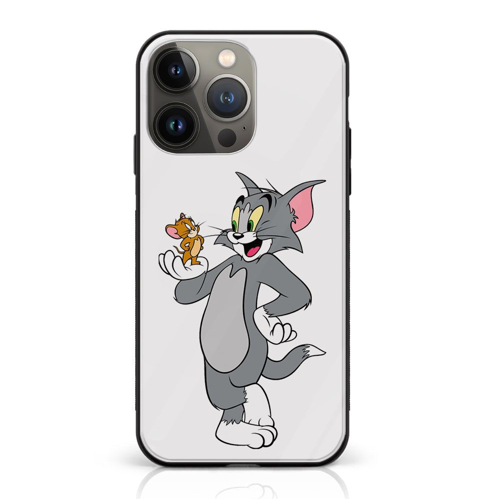 iPhone 14 Pro Max - Cartoon Series - Premium Printed Glass soft Bumper shock Proof Case