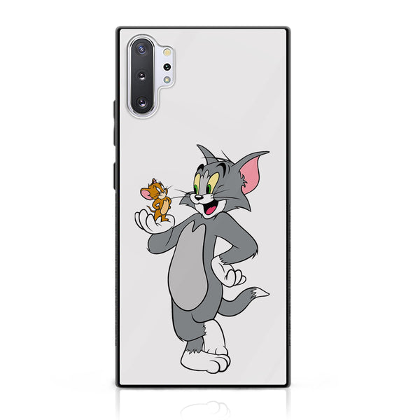 Samsung Galaxy Note 10 Plus/Note 10 Pro Cartoon Design 3 Premium Printed Glass soft Bumper shock Proof Case CS-20574