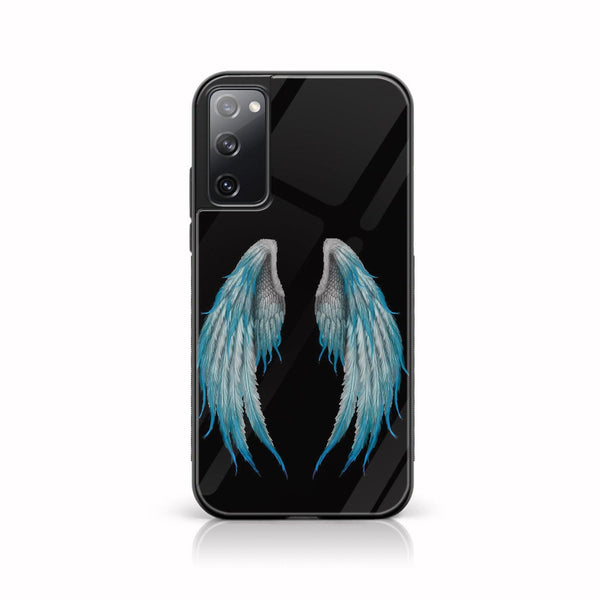 Galaxy S20 FE - Angel Wing Design 4 - Premium Printed Glass soft Bumper shock Proof Case CS-19681