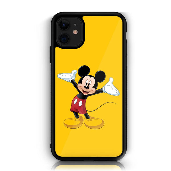 iPhone 11 Cartoon Series  Design 4  Premium Printed Glass soft Bumper shock Proof Case CS-19375