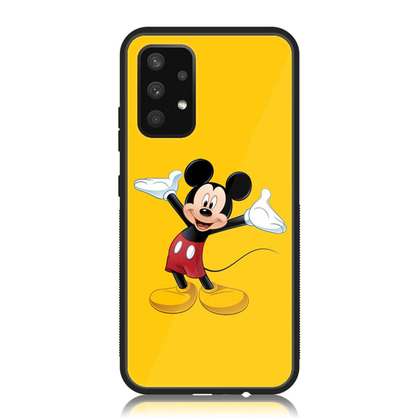 Samsung Galaxy A32  Cartoon  Design  4 Premium Printed Glass soft Bumper shock Proof Case CS-30355 CS-30591