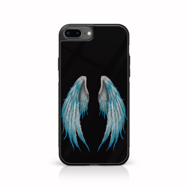 iPhone 7 Plus - Angel Wings Design 4 - Premium Printed Glass soft Bumper shock Proof Case CS-7961