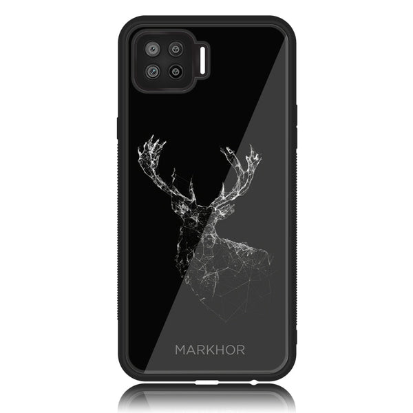 Oppo F17 Pro /A93 4G/ RENO 4 LITE  - Markhor Design 4 - Premium Printed Glass soft Bumper shock Proof Case CS-21106