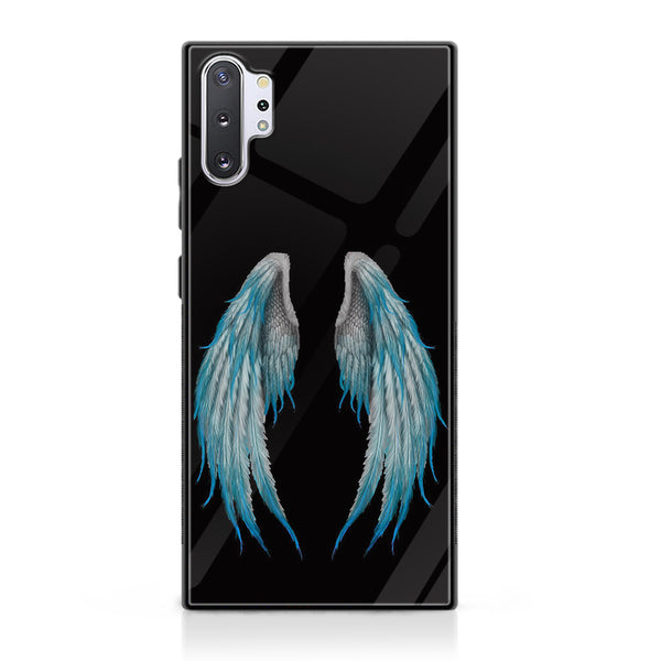 Samsung Galaxy Note 10 Pro/ Plus - Angel Wing Design 4 - Premium Printed Glass soft Bumper shock Proof Case CS-16981