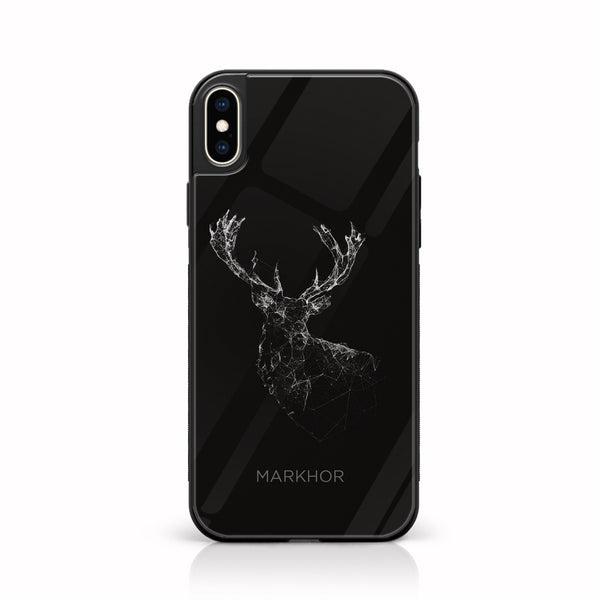 iPhone X / XS - Markhor  Series  Design 4 - Premium Metal Printed soft Bumper shock Proof Case   CS-29955