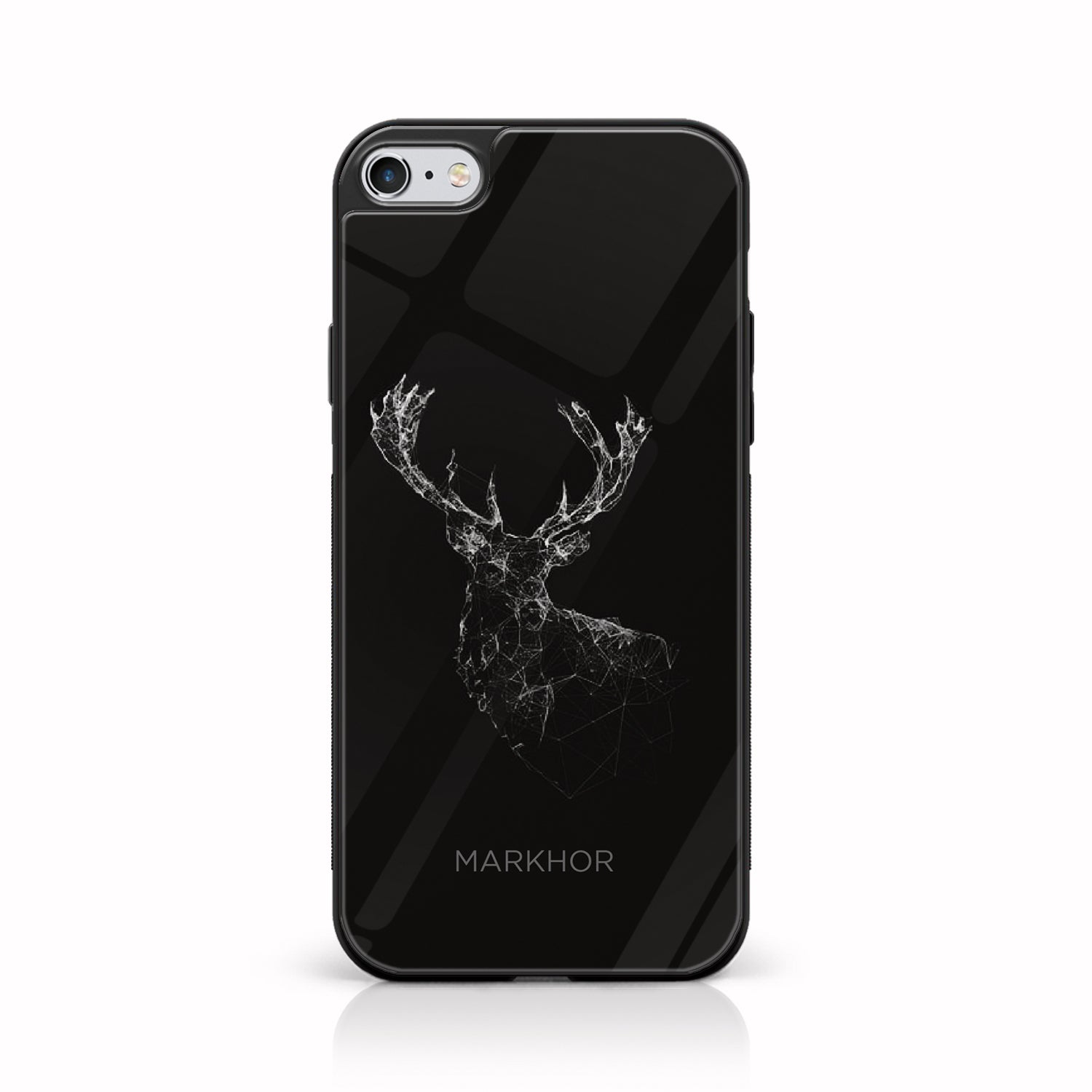 iPhone 6Plus/6sPlus  - Markhor Series - Premium Printed Glass soft Bumper shock Proof Case