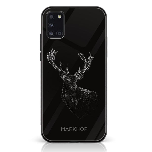 Samsung Galaxy A31 - Markhor Design 4 - Premium Printed Glass soft Bumper shock Proof Case CS-19969 CS-28995 CS-33398