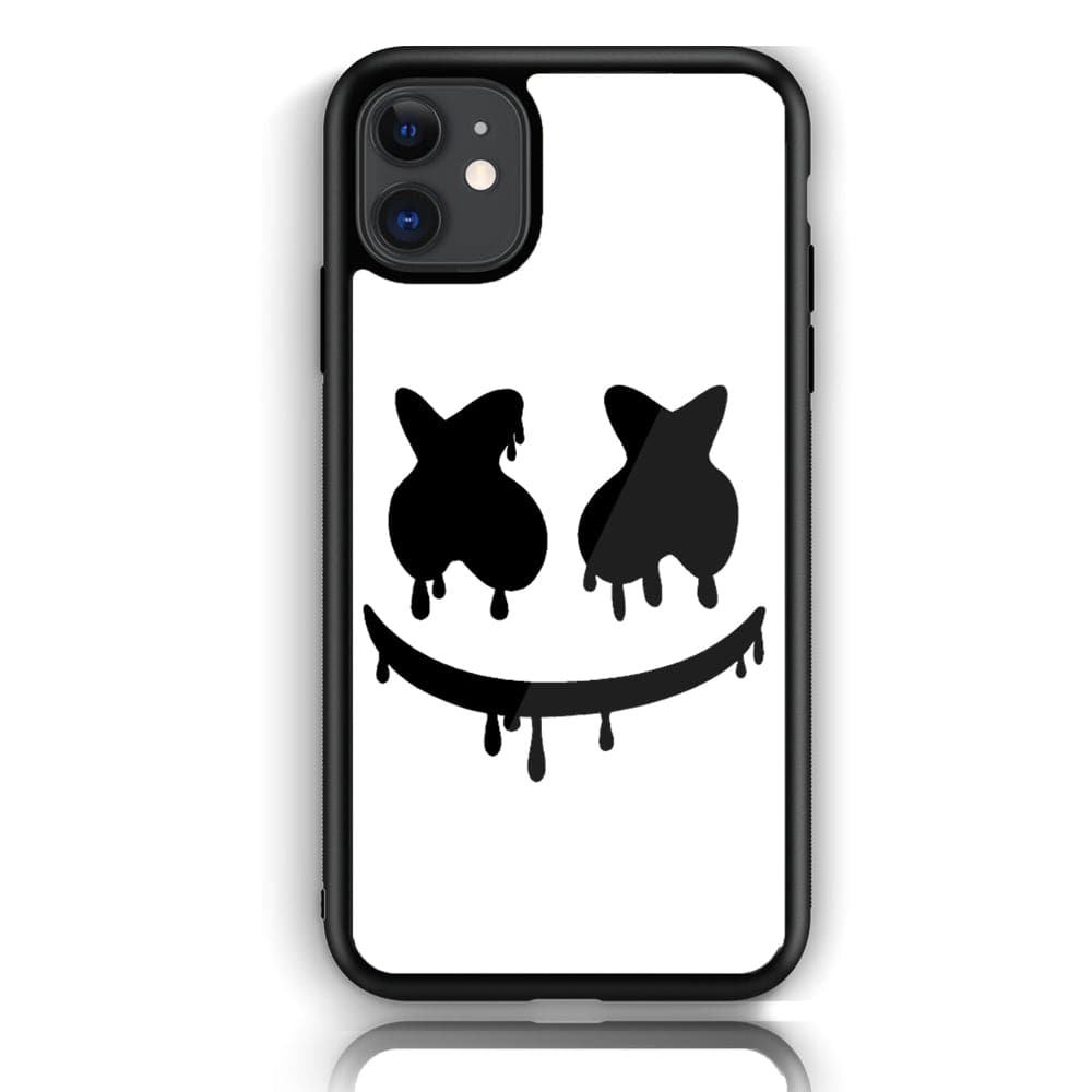 iPhone 12 Mini Cartoon Series  Premium Printed Glass soft Bumper shock Proof Case