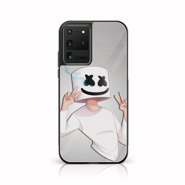 Samsung Galaxy S20 Ultra  Cartoon Design 6 Premium Printed Glass soft Bumper shock Proof Case CS-18294