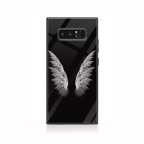 Samsung Galaxy Note 8 - Angel Wing Design 6 - Premium Metal Printed soft Bumper shock Proof Case CS-18152