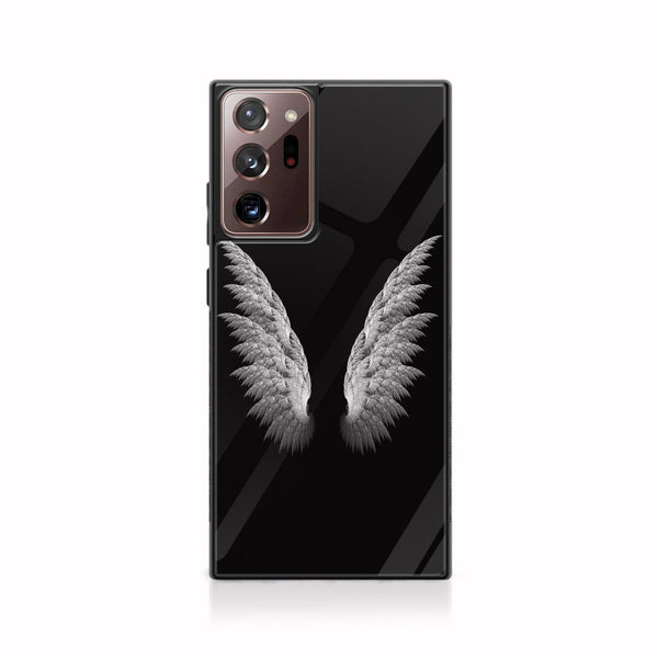 Galaxy Note 20 Ultra - Angel Wing Design 6 - Premium Printed Glass soft Bumper shock Proof Case CS-18129