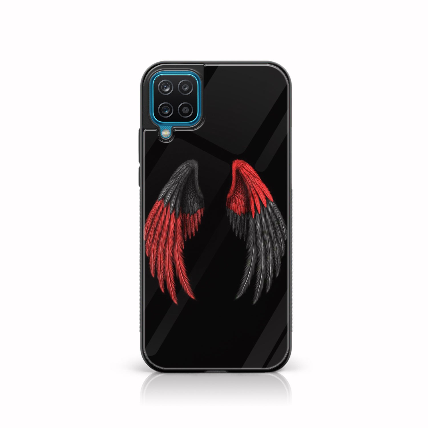 Samsung Galaxy A42 5G - Angel Wings Series - Premium Printed Glass soft Bumper shock Proof Case
