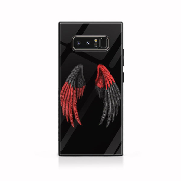 Samsung Galaxy Note 8 - Angel Wing Series Design 7  - Premium Metal Printed soft Bumper shock Proof Case  CS-19316