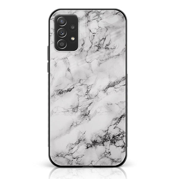 Samsung Galaxy A23 - White Marble Design 7 - Premium Printed Glass soft Bumper shock Proof Case CS-20200