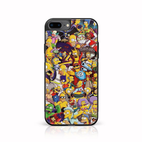 iPhone 7Plus - Cartoon Design 8 - Premium Printed Glass soft Bumper shock Proof Case CS-21773