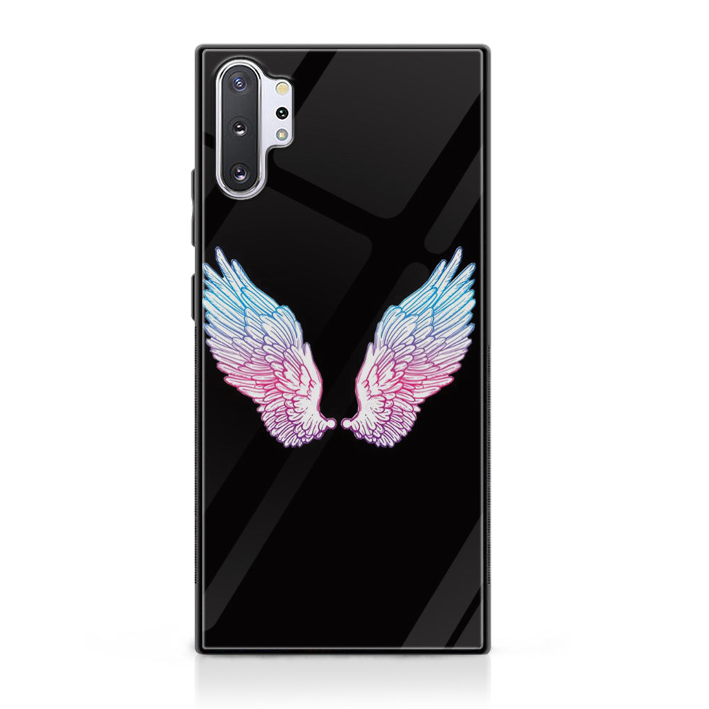 Samsung Galaxy Note 10 Pro/ Plus - Angel Wing Series - Premium Printed Glass soft Bumper shock Proof Case