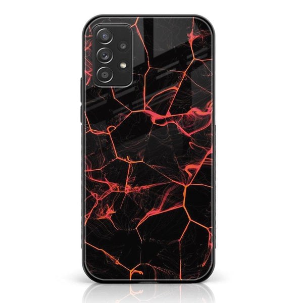 Samsung Galaxy A23- Black Marble Series  Design 8- Premium Printed Glass soft Bumper shock Proof Case CS-18849