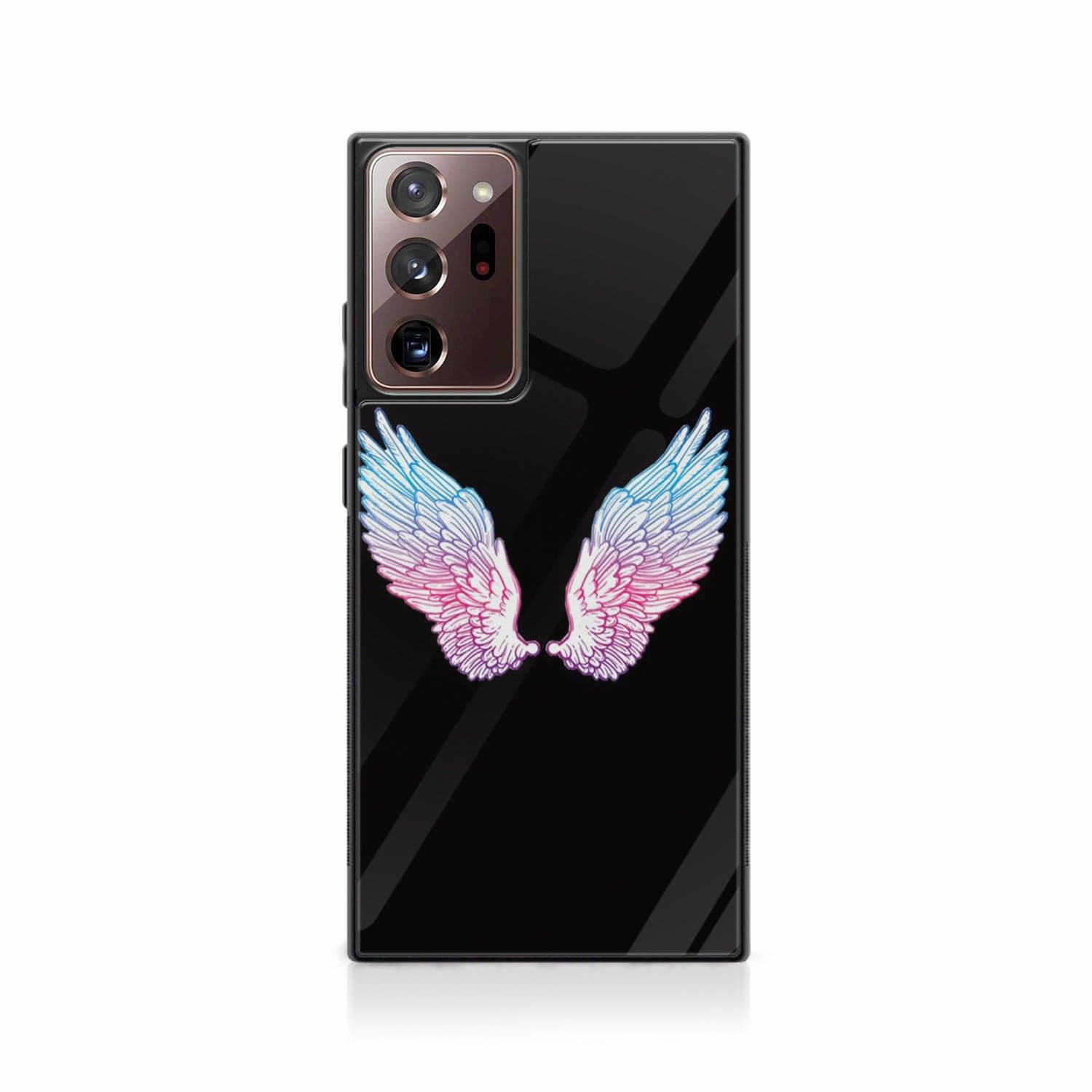 Galaxy Note 20 Ultra - Angel Wing Series - Premium Printed Glass soft Bumper shock Proof Case
