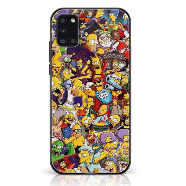 Samsung Galaxy A31 Cartoon Design 8 Premium Printed Glass soft Bumper shock Proof Case  CS-25210