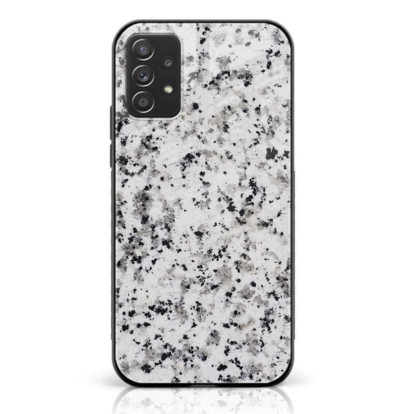 Galaxy A72 - White Marble Design 9 - Premium Printed Glass soft Bumper shock Proof Case CS-7525