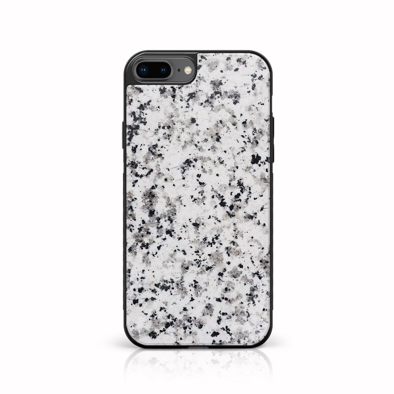 iPhone 7 Plus/ 8 Plus - White Marble Series - Premium Printed Glass soft Bumper shock Proof Case