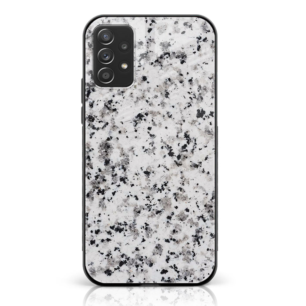 Samsung Galaxy A73 - White Marble Series - Premium Printed Glass soft Bumper shock Proof Case