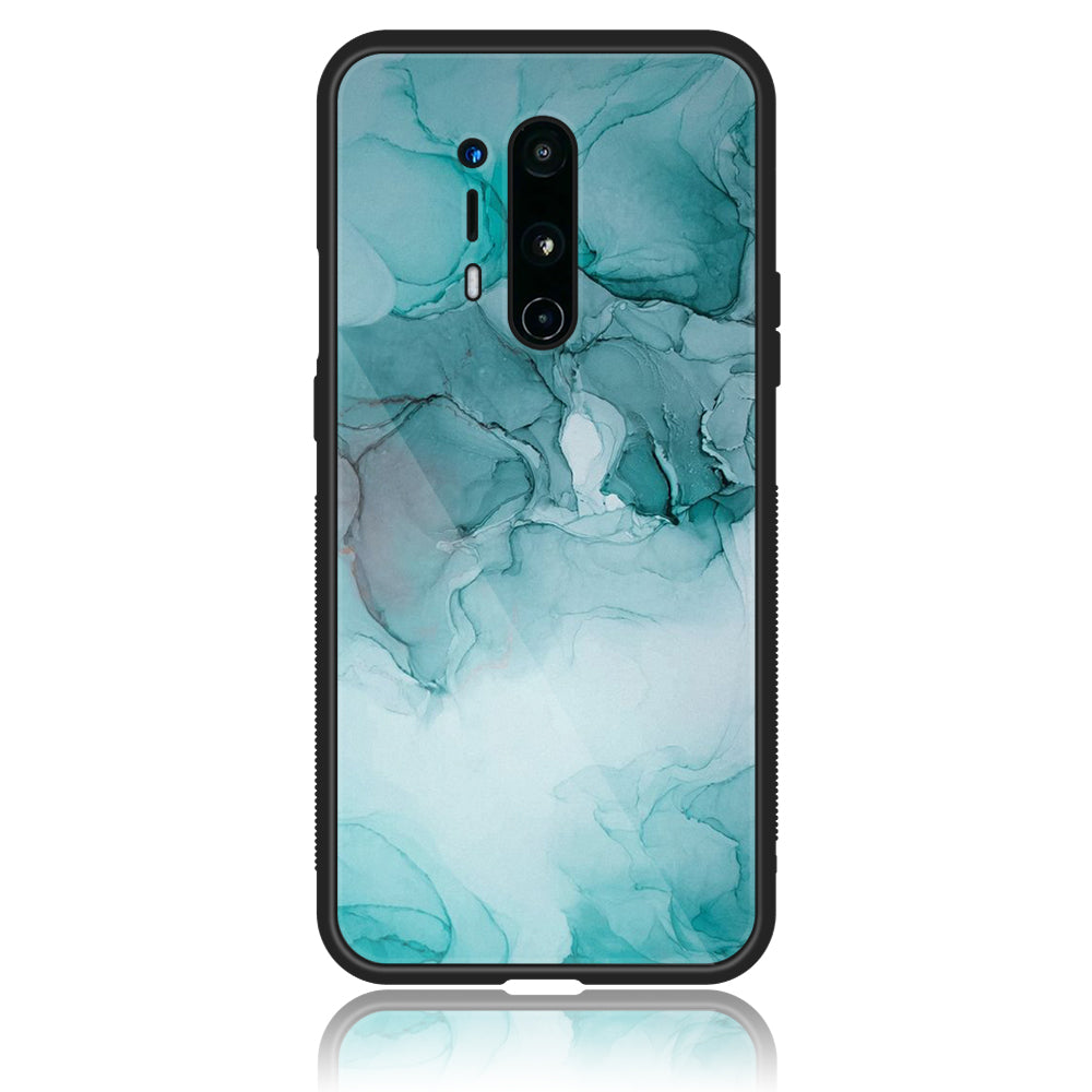 OnePlus 8 Pro - Blue Marble Series - Premium Printed Glass soft Bumper shock Proof Case