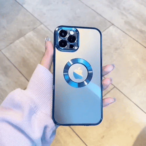 iPhone 14 Pro Luxurious 2.0 Version Transparent Plating iPhone Case