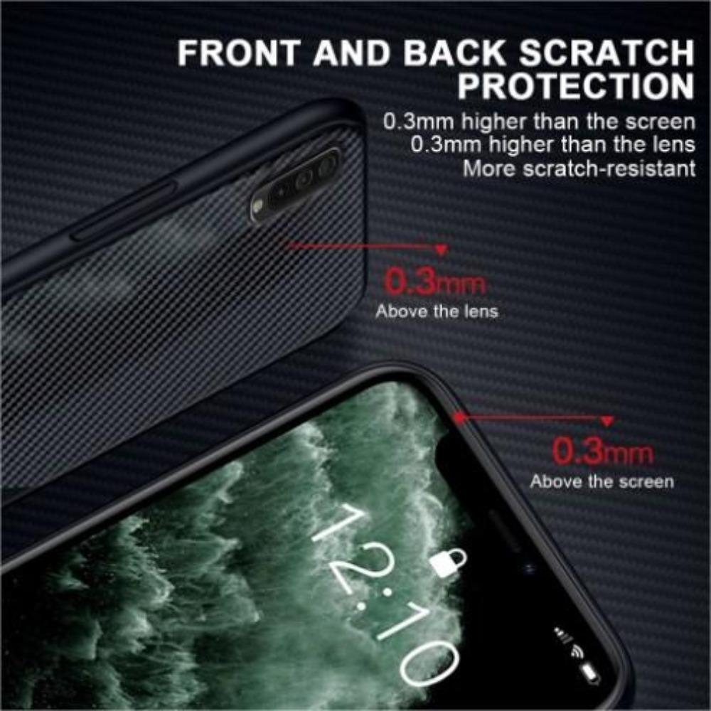 Ultra Thin Carbon Fiber Folding Stand Telefoon Case Voor Oppo A5/A9 2020 Luxe Silicone Bracket Cover