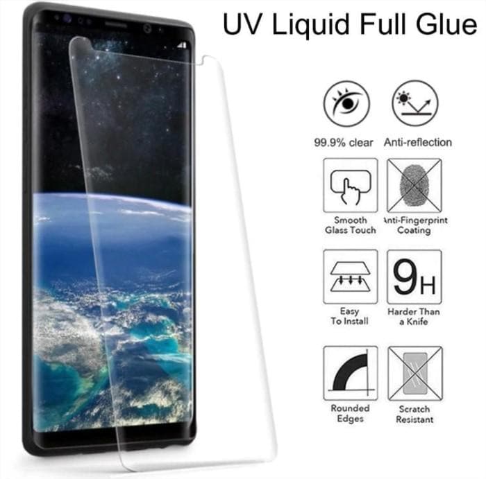 Galaxy Note 8 & 9 Nano Liquid full Glue Tempered Glass - Phonecase.PK