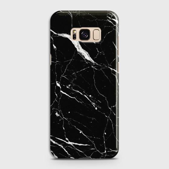 Samsung Galaxy S8 Trendy Black Marble design Case