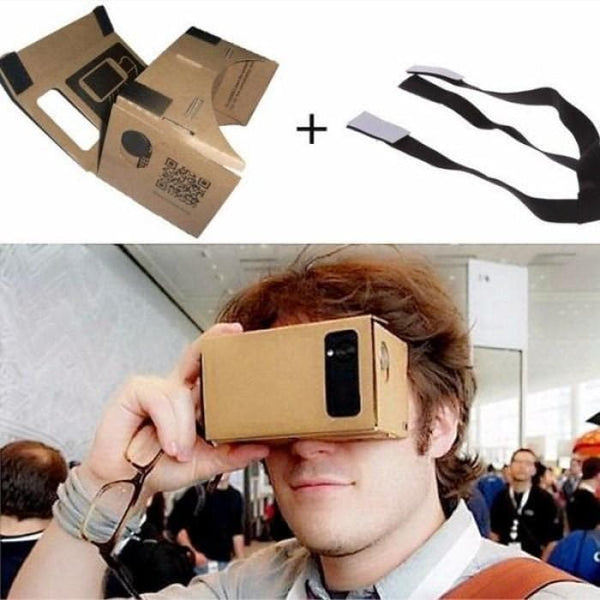 Google Cardboard Virtual Reality 3D Glasses for Mobile Phone - Phonecase.PK