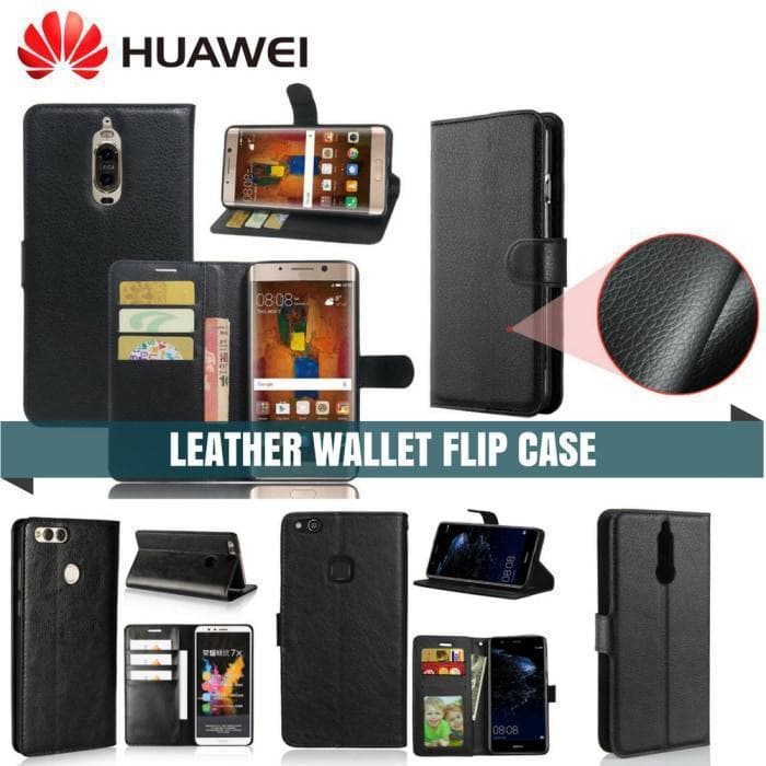 HUAWEI LEATHER FLIP CASE FLIP WALLET CARD HOLDER CASE - Phonecase.PK