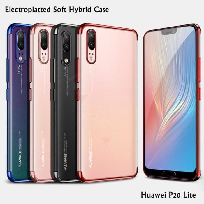 Huawei P20 Lite Electroplatted TPU soft Transparent Case - Phonecase.PK