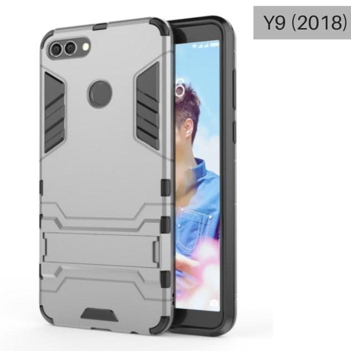 Hybrid Tpu+Pc Iron Man Armor Shield Case For Huawei Y9 (2018)