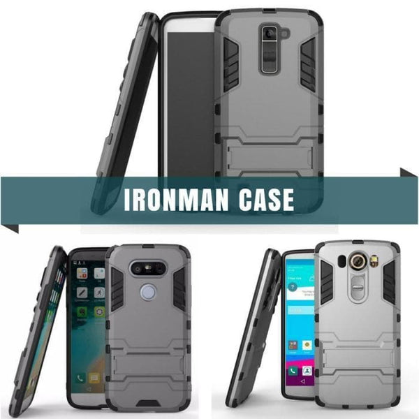Hybrid Tpu+Pc Iron Man Armor Shield Case For Lg All Models