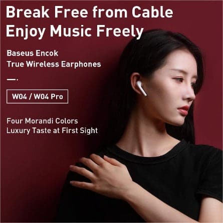 Baseus W04 Pro TWS Wireless Bluetooth Earphone Headphone 5.0 In Ear True Wireless