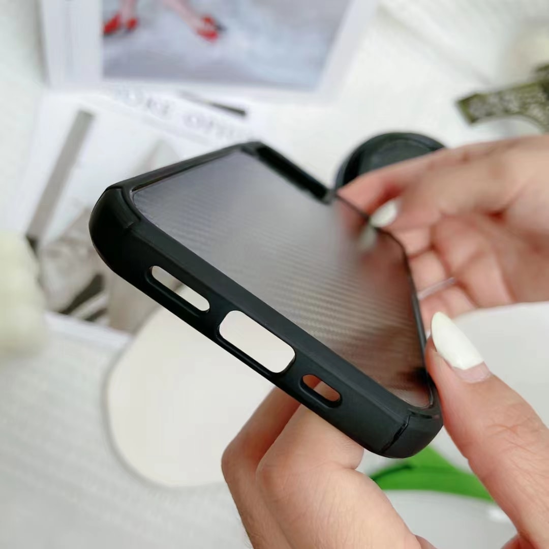 iPhone 12 Pro Max Carbon Fiber Air Series Shock Proof Bumper Case