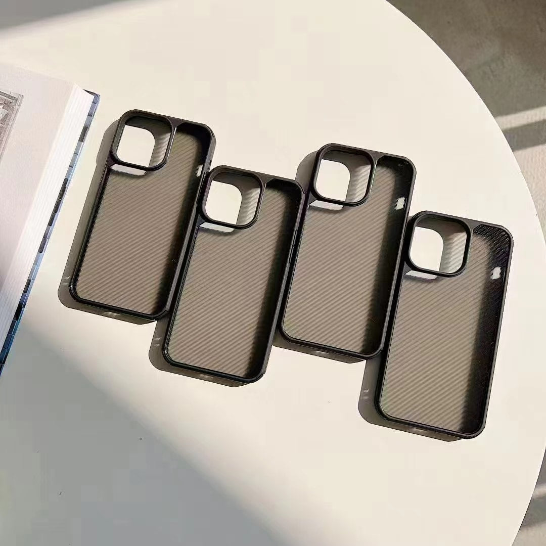 iPhone 12 Pro Max Carbon Fiber Air Series Shock Proof Bumper Case