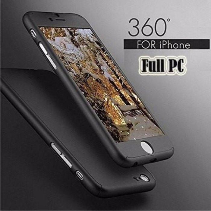 Iphone 360 Degree Case+Free Glass For All Iphone Models 6Plus/6Splus / Black Mobile Case